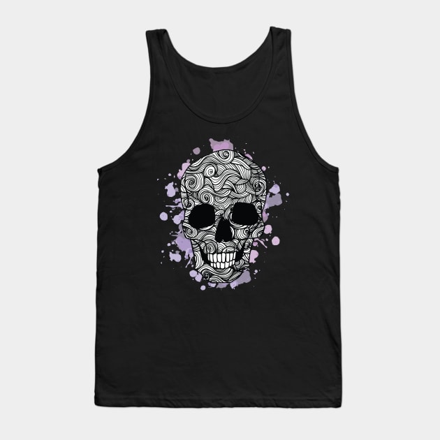 Halloween Skull Tank Top by attire zone